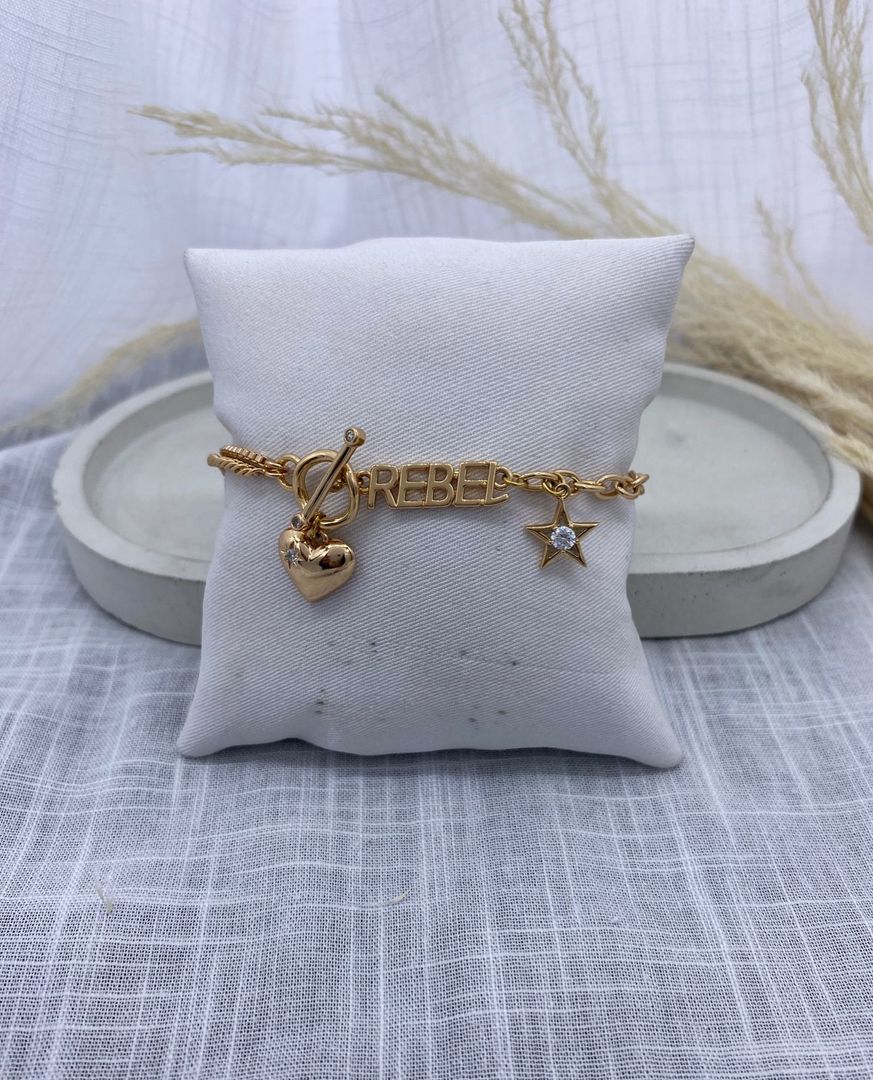 Pulsera, oro rosa, covergold 