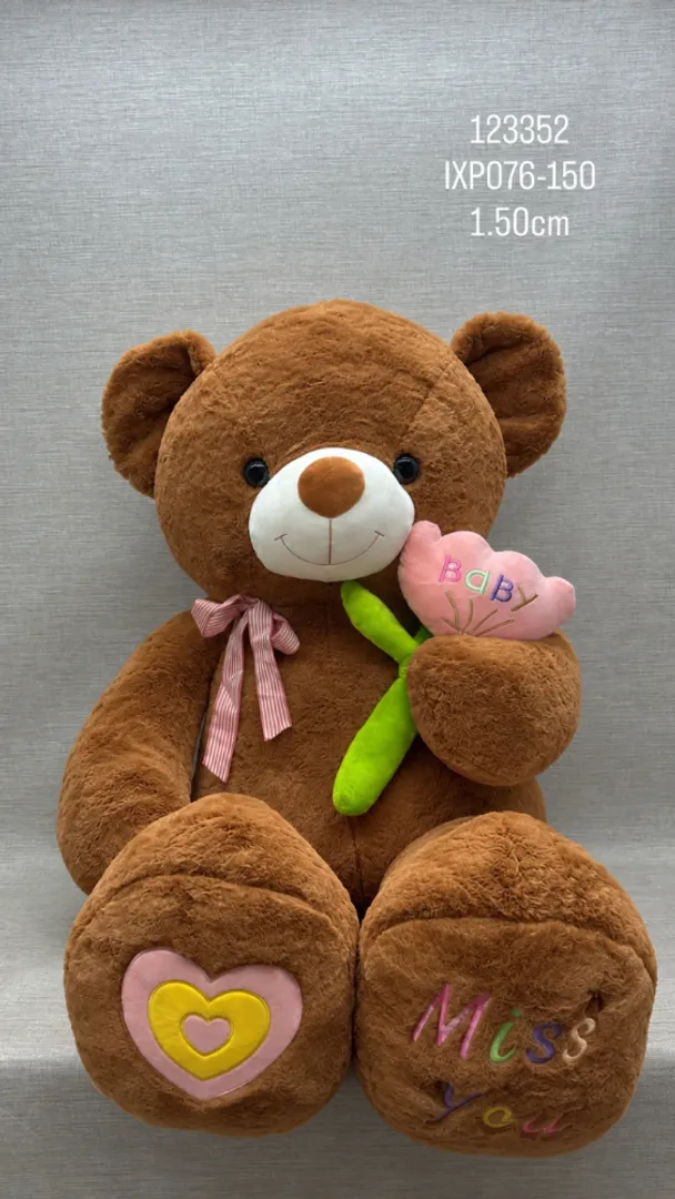 OSO PATAS LARGAS CON TULIPÁN 1.50 CM