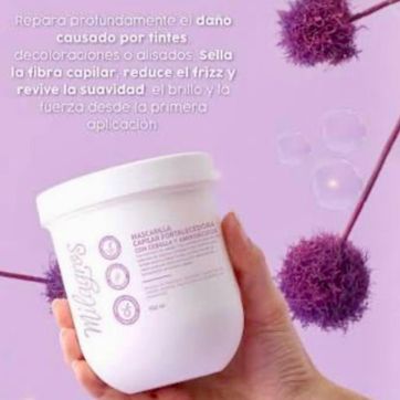Imagen del producto MILAGROS MASCARILLA CAPILAR REPARADORA INTENSIVA CON EXTRACTO DE CEBOLLA Y PÉPTIDOS