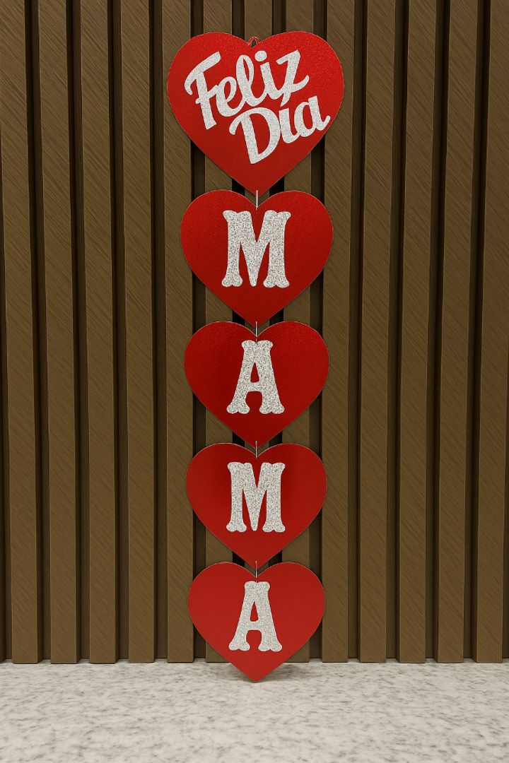 BANDERIN FELIZ DIA MAMÁ Ref 412 