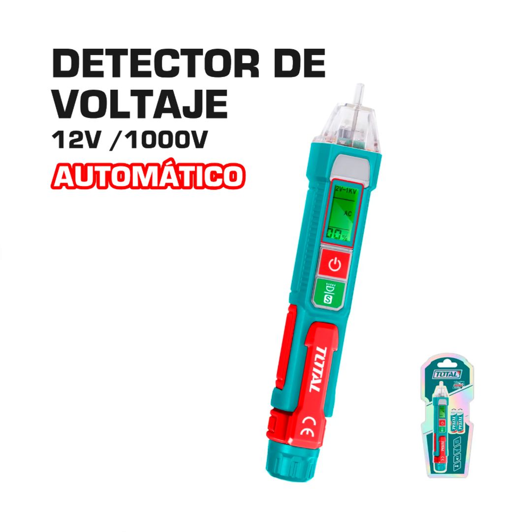 DETECTOR DE VOLTAJE DIGITAL 12V /1000V AUTOMATICO