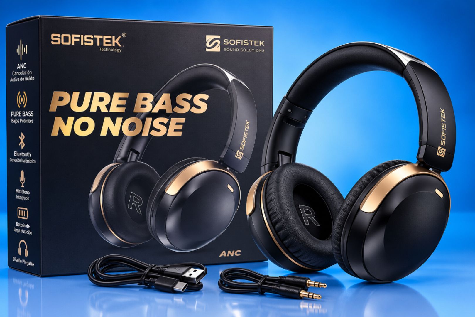 Diadema SOFISTEK Pure Bass – ANC