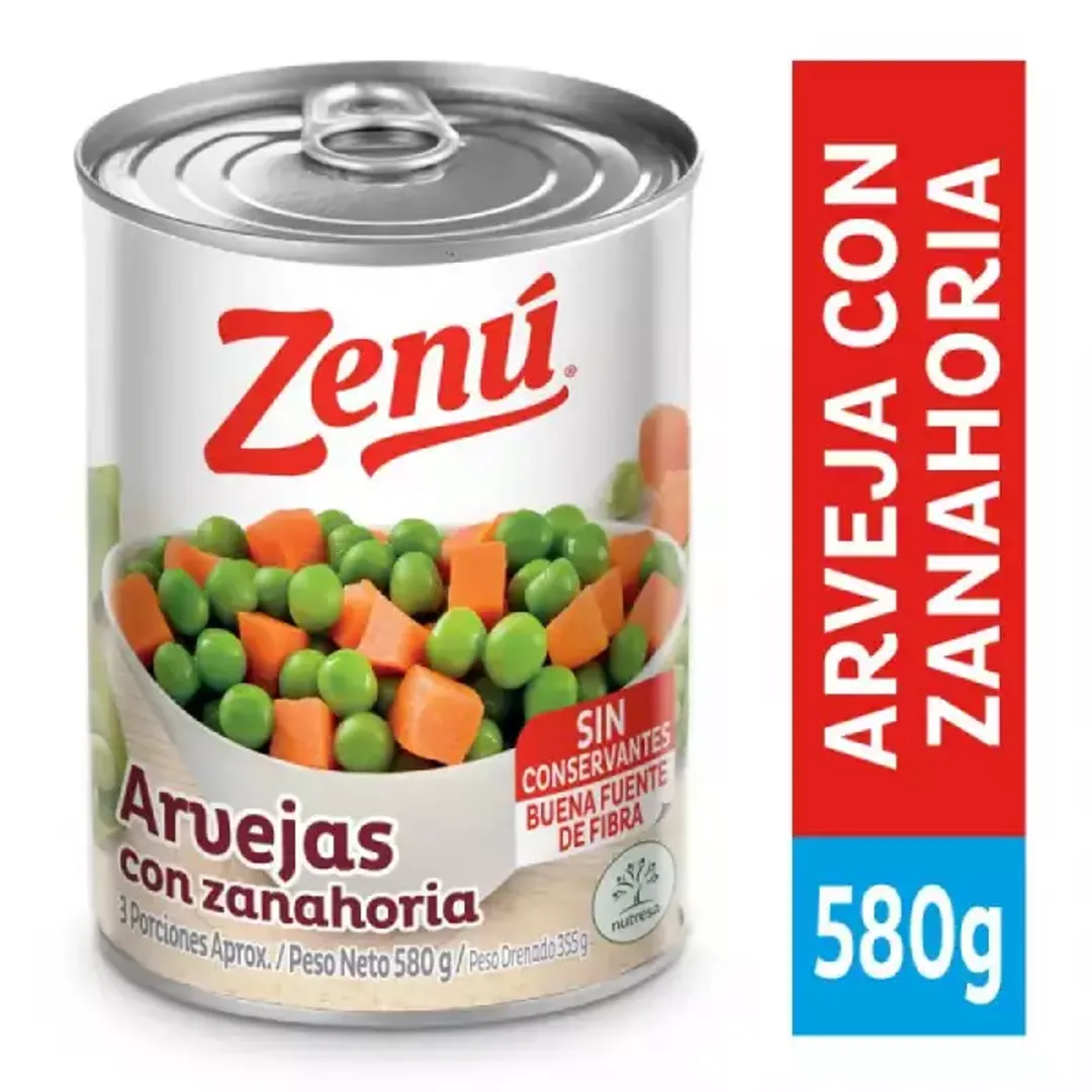 ARVEJA ZANAHORIA ZENU*580G