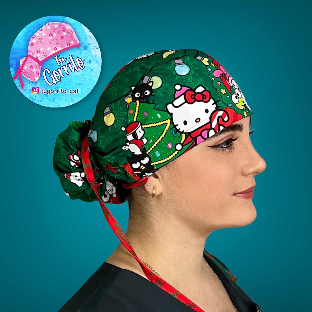Hello kitty navidad verde 