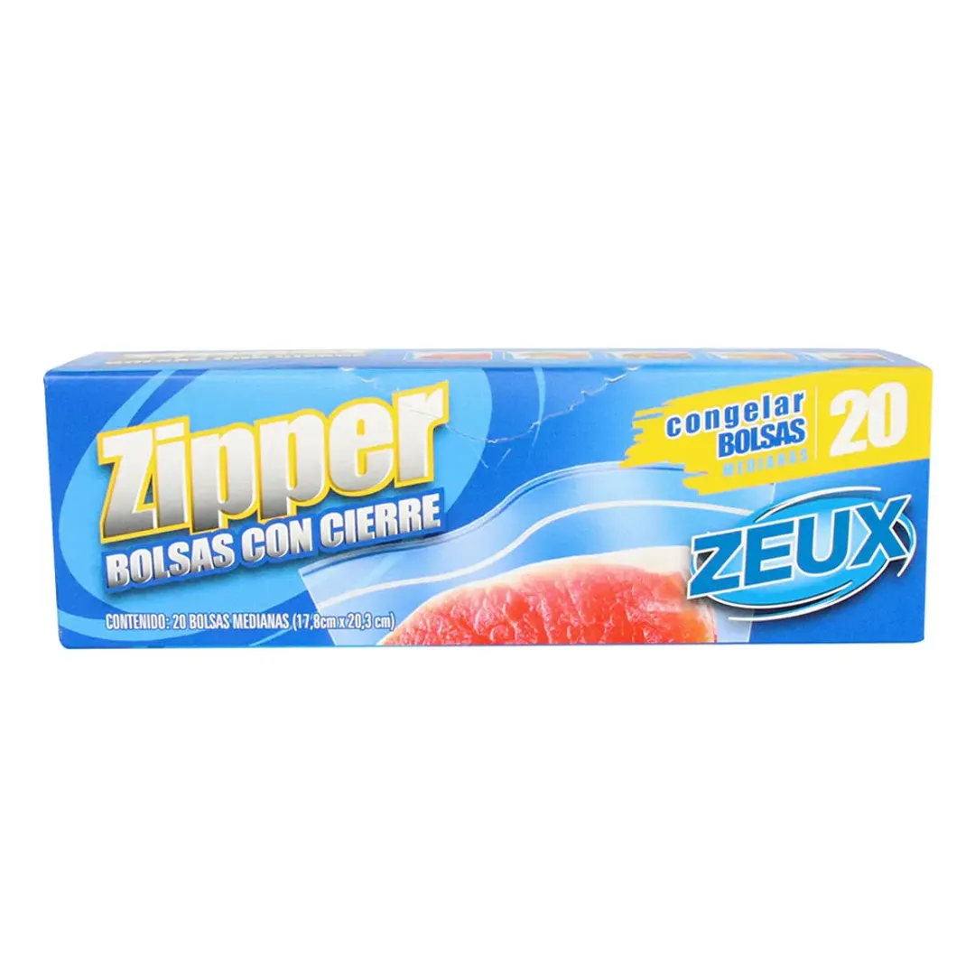 BOLSAS ZEUX ZIPPER CONGELAR*20