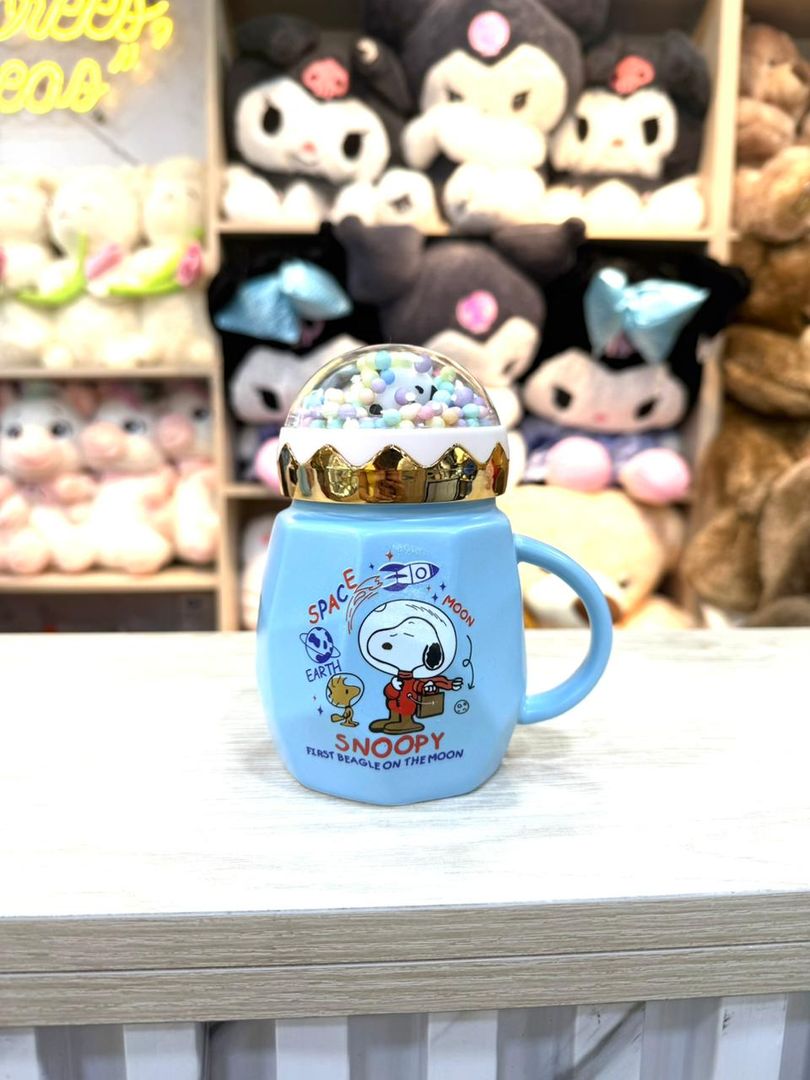 MUG GATOS TAPA NIEVE SNOOPY