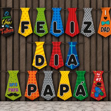 Imagen del producto BANDERÍN CORBATAS 16 PCS