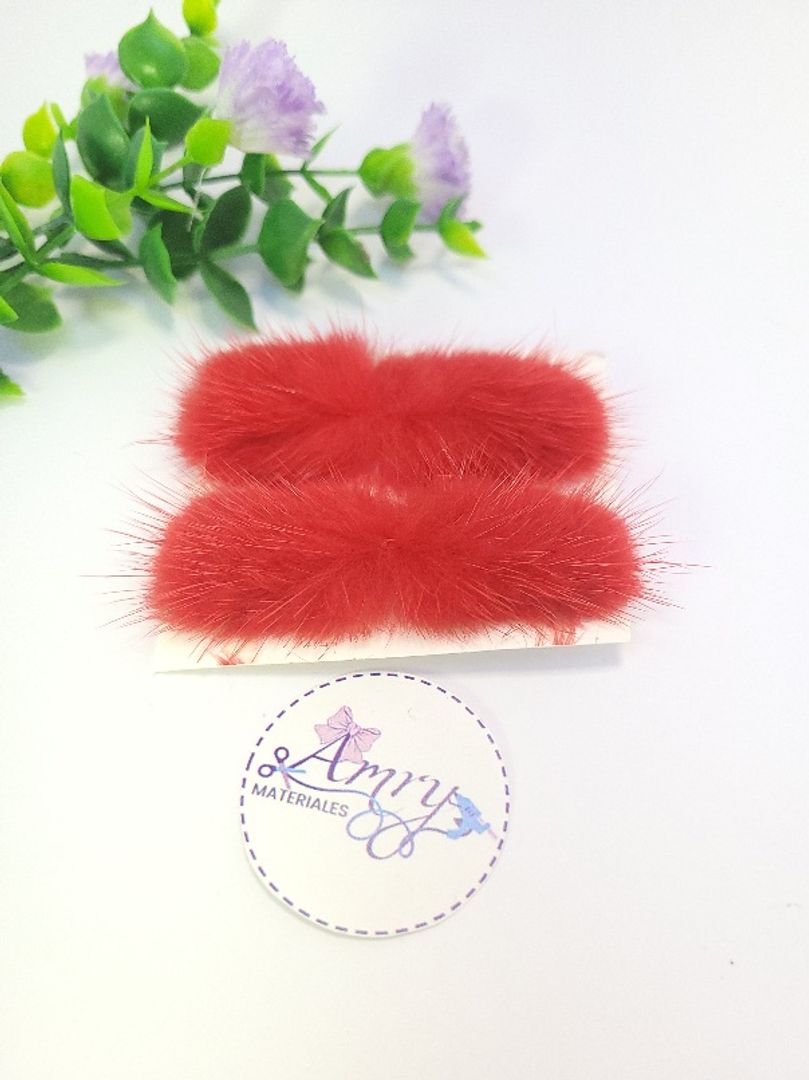 2 Unid. Rojo 6x2,5cm 
