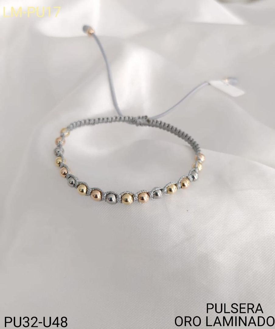 Pulsera oro laminado