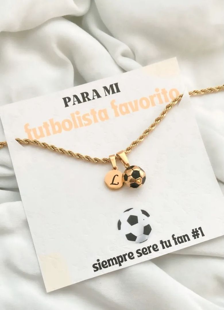 CADENA BALÓN Y PLACA 