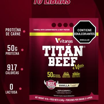 titan beef mass 10 libras - imagen 1