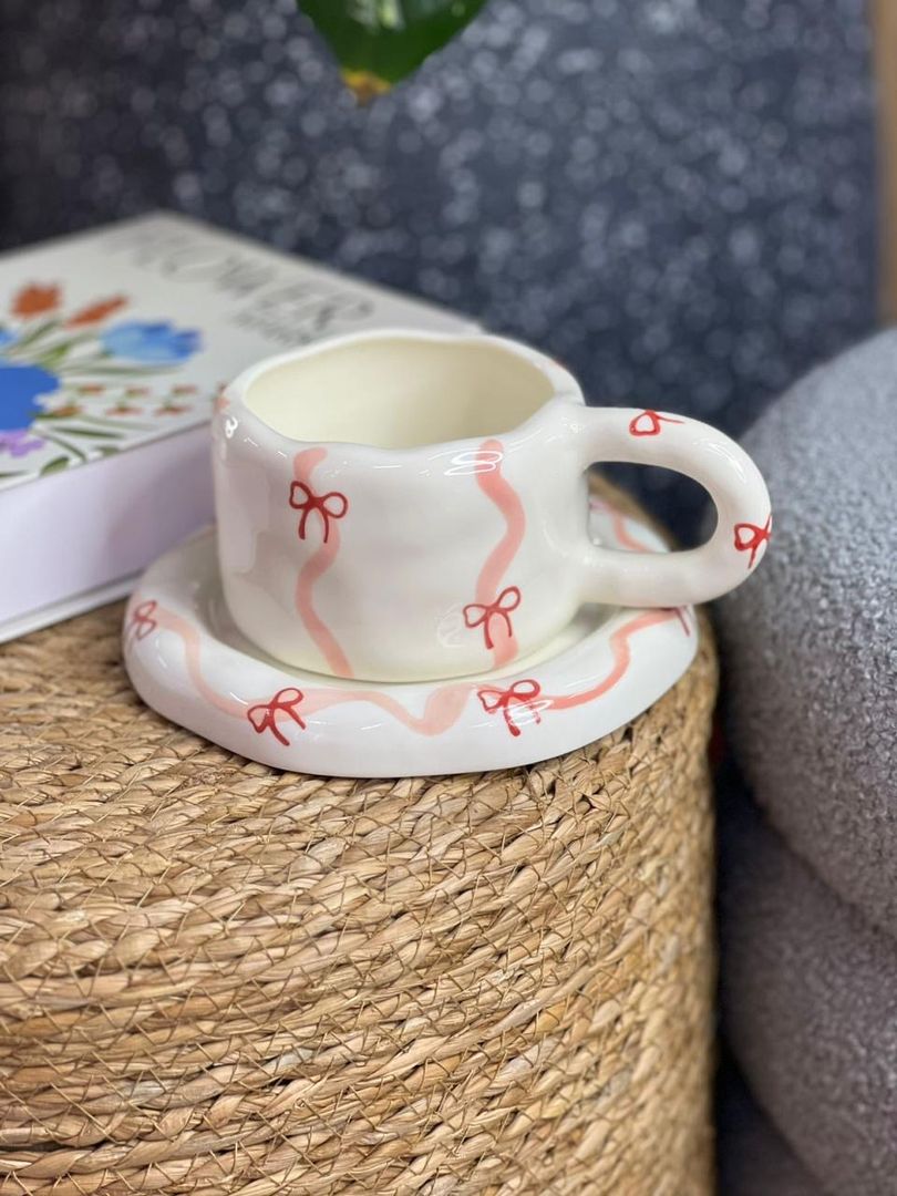 Mug plato moños 