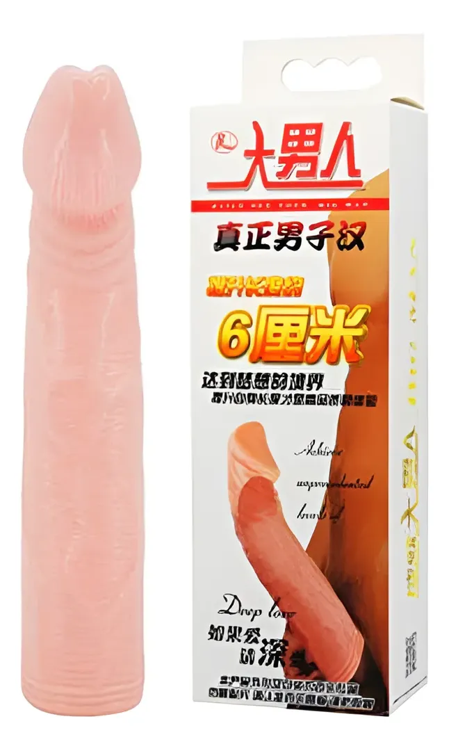 ESTIMULADOR EXTENSOR FUNDA PARA PENE REALISTA MASCULINO SEX