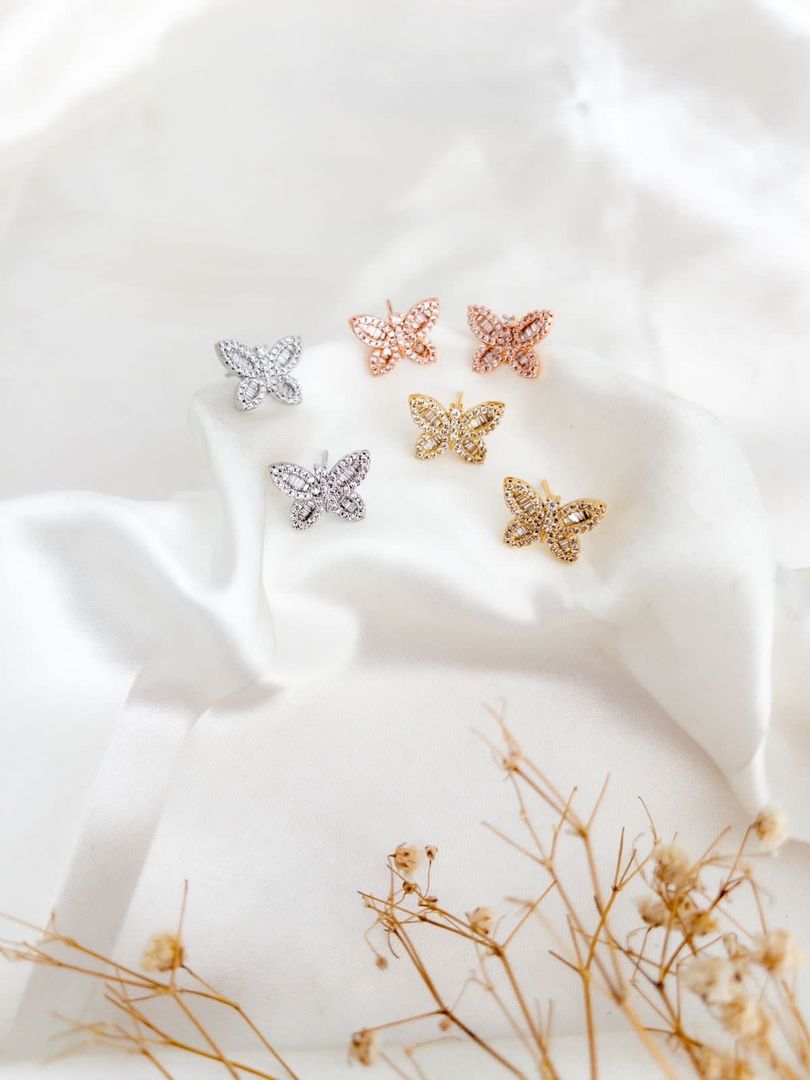 Aretes mariposa 