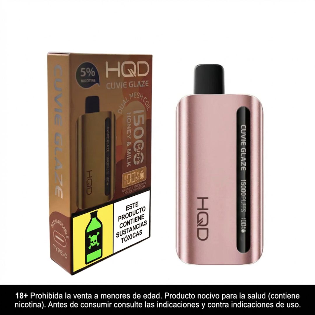 HQD Glaze Honey and Milk 15.000 Puffs