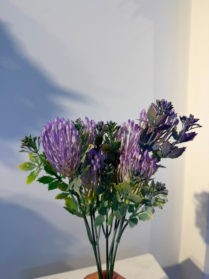 FOLLAJE TIPO LULO X 7 MORADO
