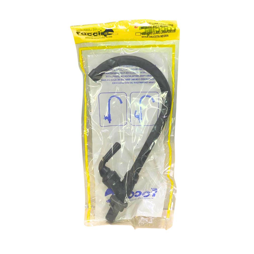 LLAVE LAVAPLATOS MESA PALANCA NEGRA FOCCI