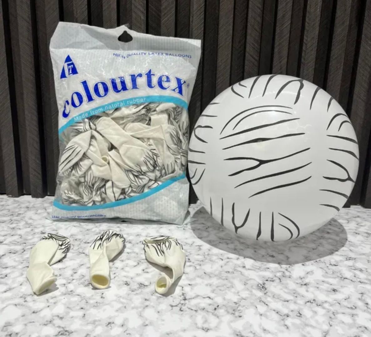 GLOBO X 100 UNIDADES CEBRA R12 