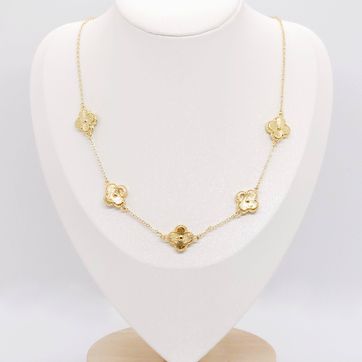 Imagen del producto CADENA TRÉBOL DORADO RODINADA