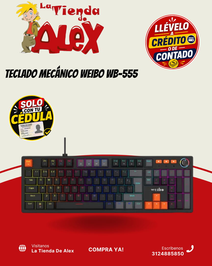 TECLADO MECÁNICO WEIBO WB-555