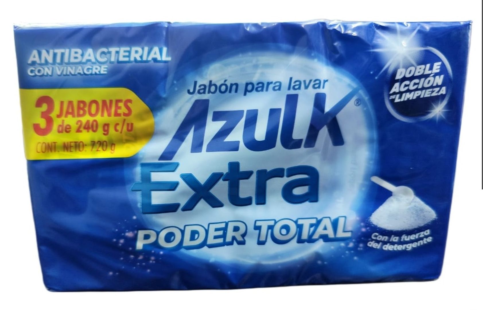 JABON BARRA EXTRA PODER X 240 GR PAQ X 3 UND