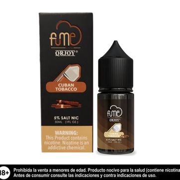 Imagen del producto Fume E-liquid Esencia Cuban Tobacco 5% Nic
