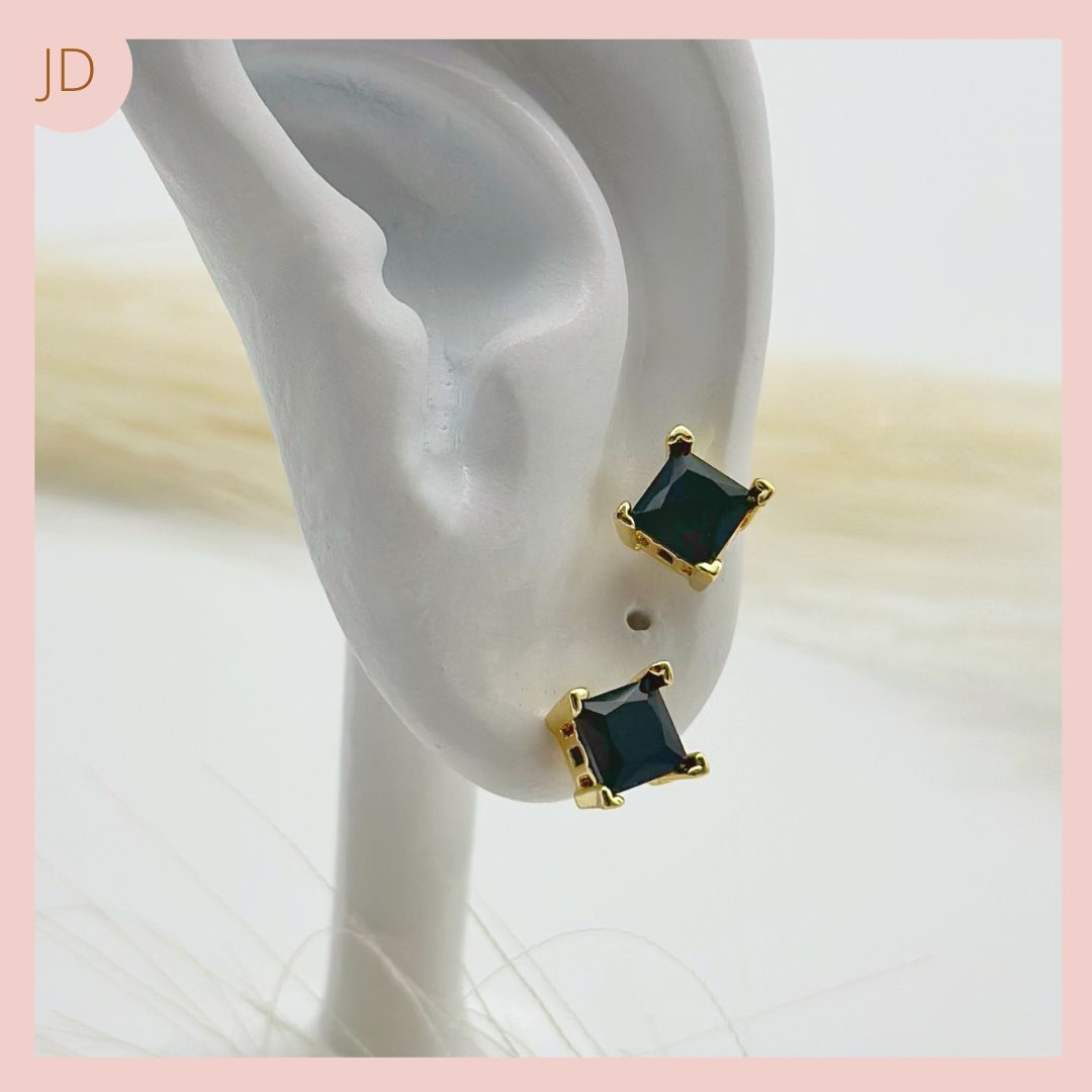 Topitos Circones Rodio Negro