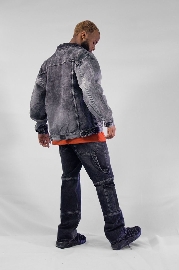 CHAQUETA OVER CLÁSICA GRIS