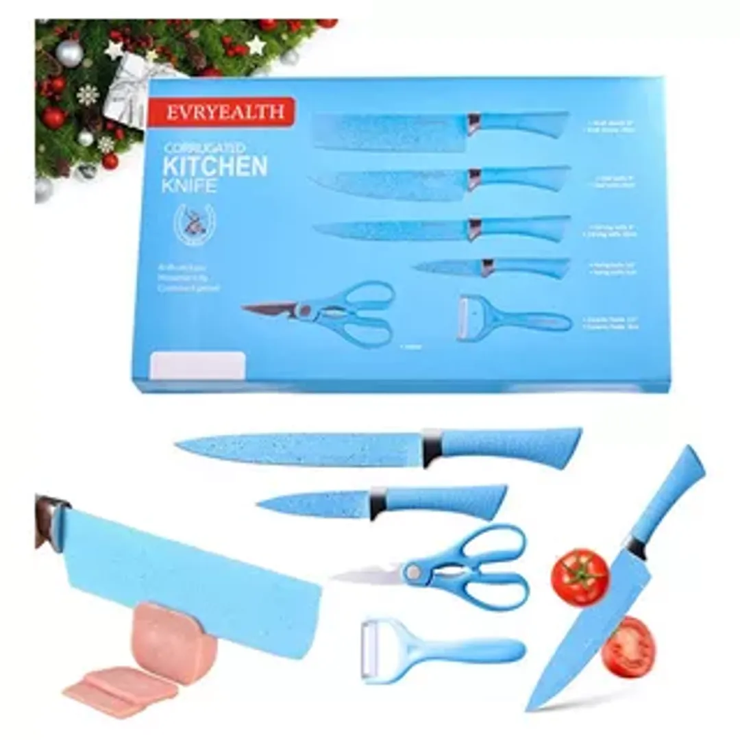 JUEGOS DE CUCHILLOS DE COLORES 6 PIEZAS