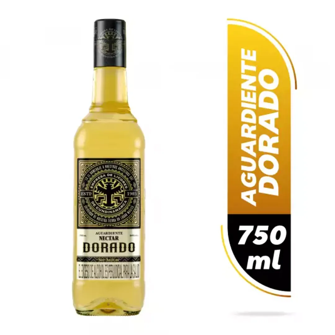 AGUARDIENTE DORADO NECTAR*750ML