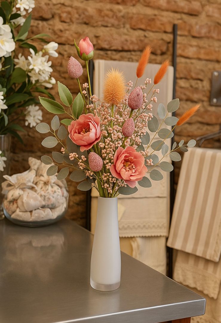 Ramito de Flores Artificiales y Preservadas VENDIDO 