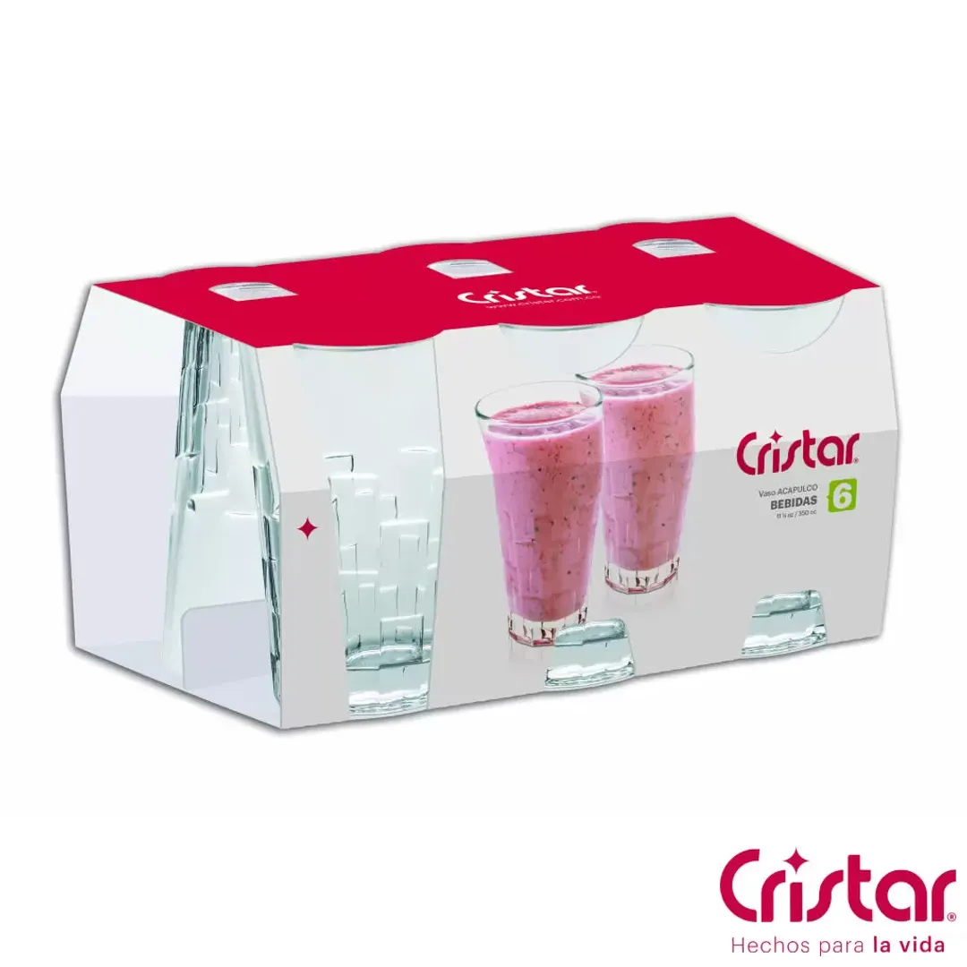 ESTUCHE DE VASO ACAPULCO BEBIDAS 0602CL CRISTAR