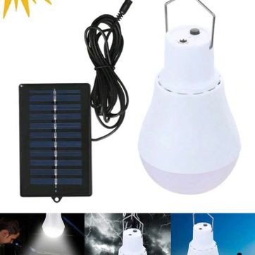 BOMBILLO RECARGABLE CON PANEL SOLAR 500 maH - imagen 1