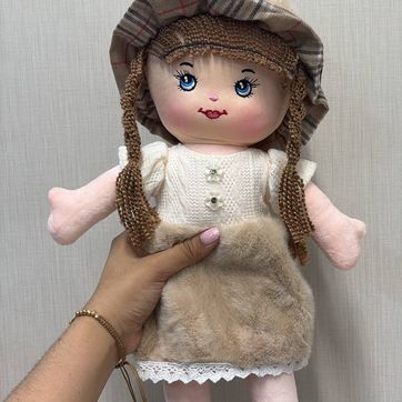 Imagen del producto MUÑECA DE TRAPO CAFÉ 38 CM