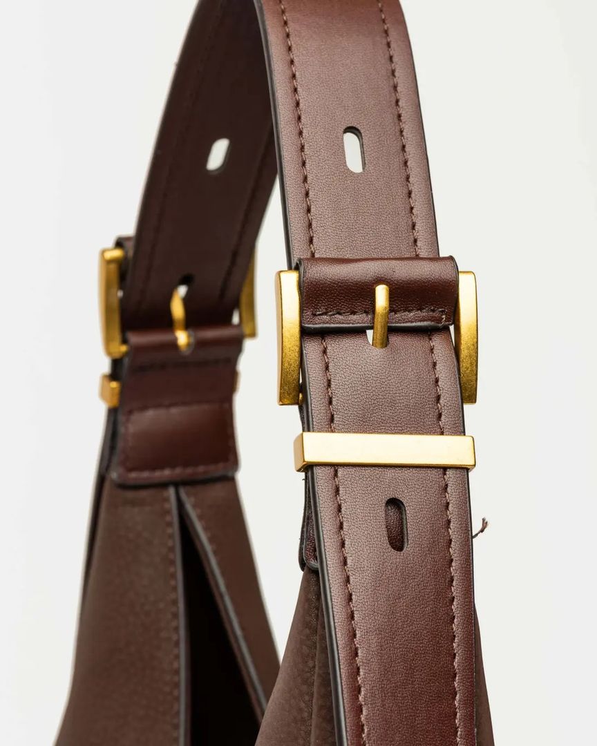 BOLSO RAW EFECTO CUERO CHOCOLATE