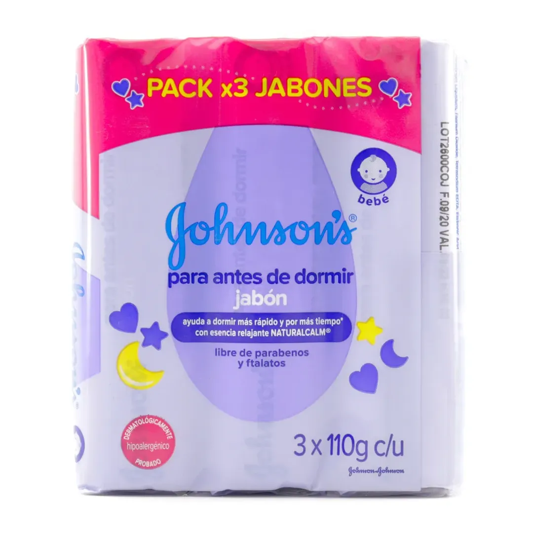 JABON JOHNSON BABY ANTES DORMIR*3*110G