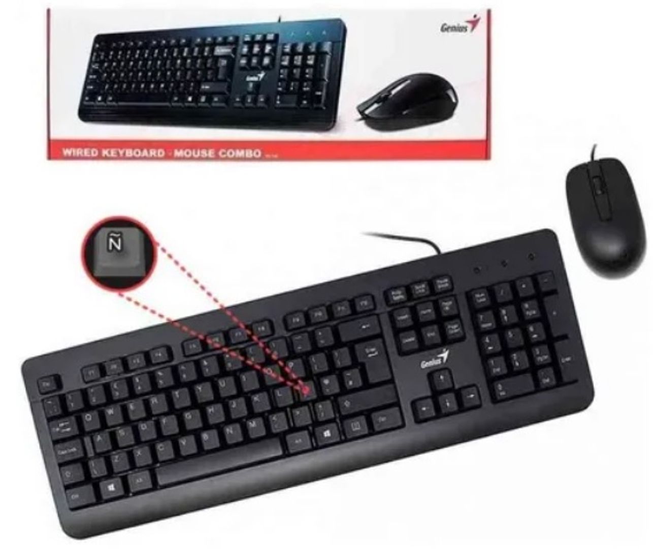 Combo Mouse y Teclado Genius USB