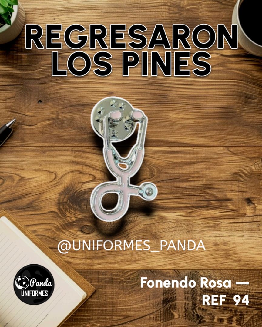 PIN FONENDO ROSA 