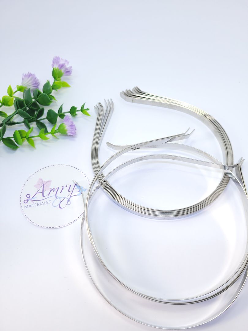 Unid. Diadema 7mm Metálicas 