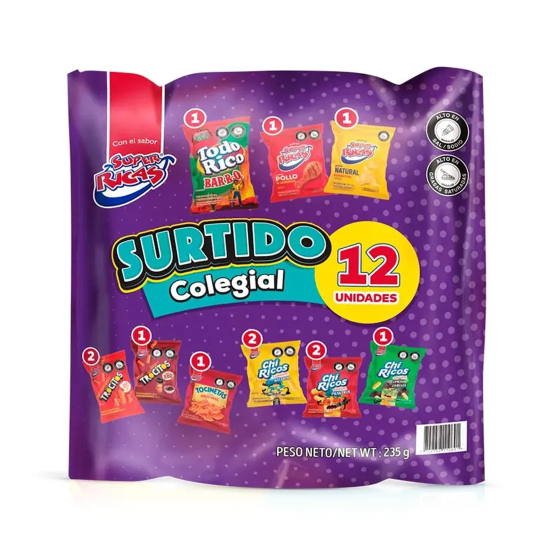 SURTIDO COLEGIAL SUPER RICA*12*235G