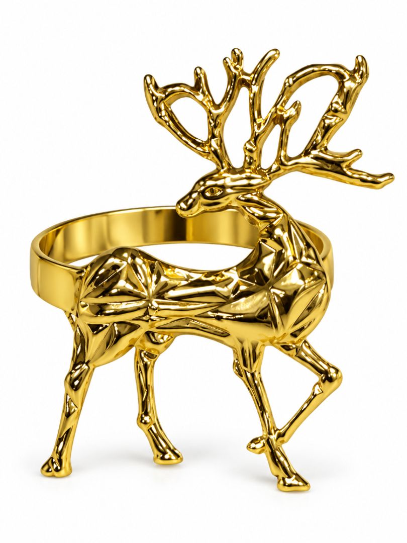 ANILLO SERVILLETERO TIPO VENADO CROMADO