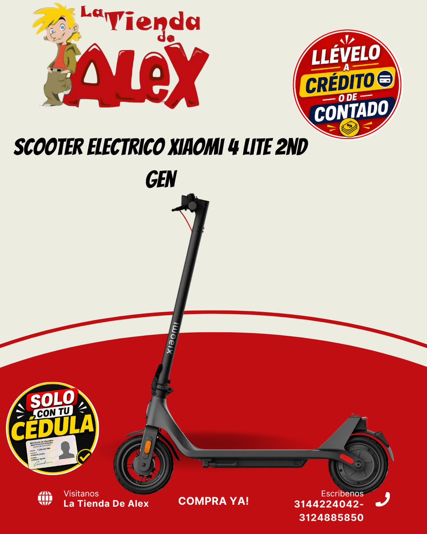 Scooter Electrico Xiaomi 4 Lite 2nd Gen