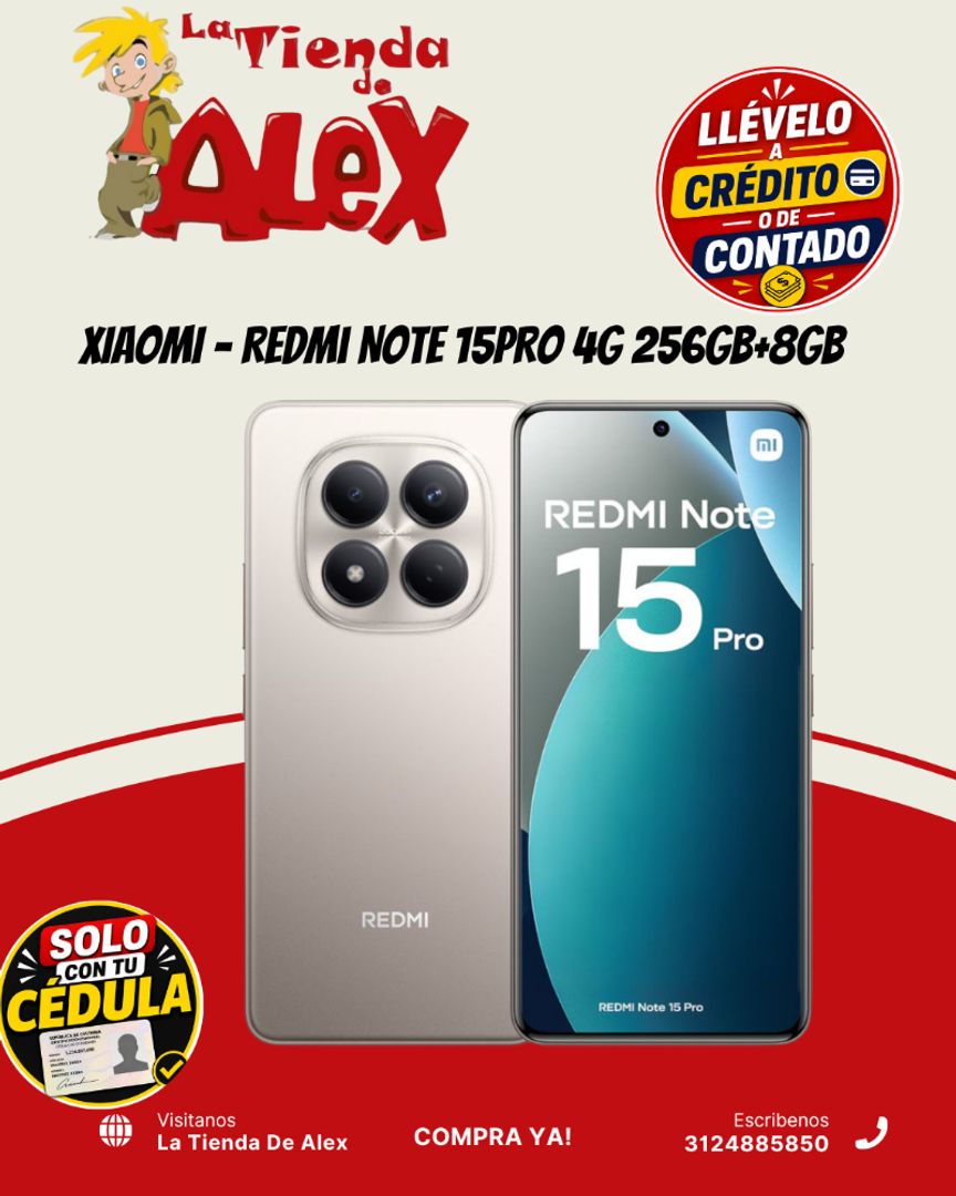 XIAOMI - Redmi Note 15PRO 4G 256GB+8GB