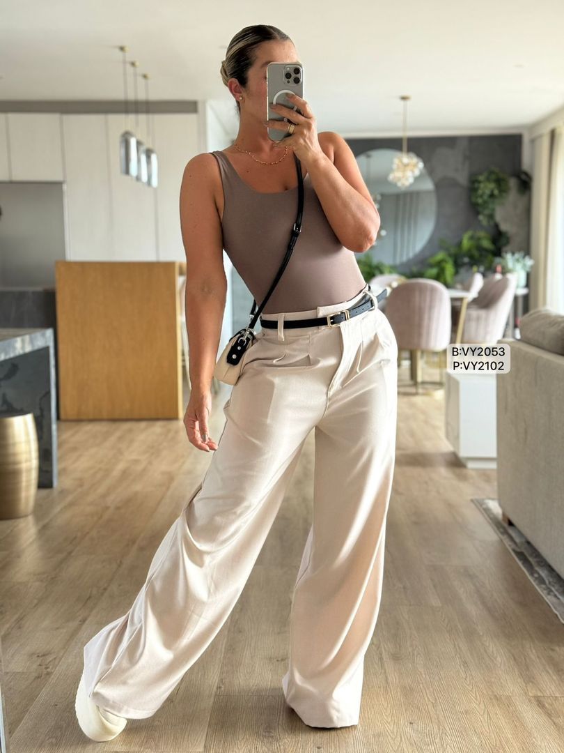 PANTALON PRENSES CON CINTURON VY2102