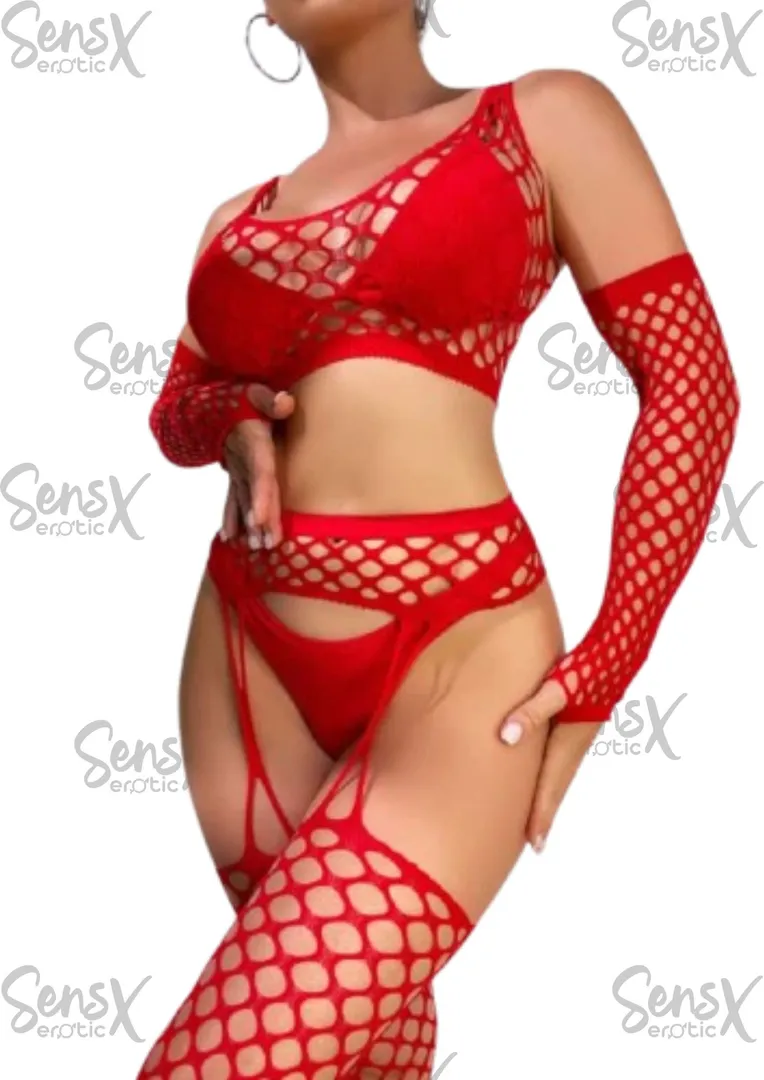 Conjunto Erótico de Malla – Sensualidad y Atrevimiento en un Solo Look
