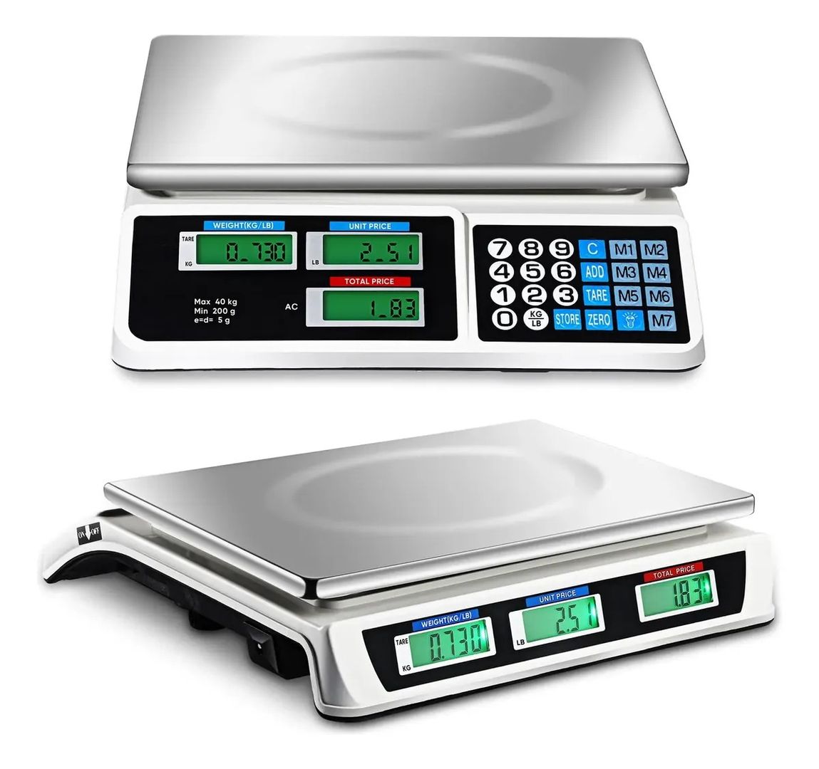 BÁSCULA DIGITAL COPKIM 40 KG CON PANTALLA LCD