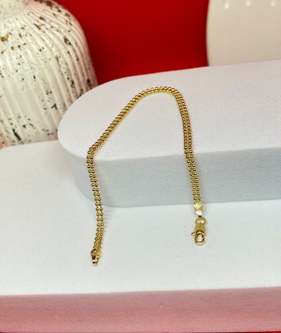 Pulsera militar doble carril de 18cm y 3mm