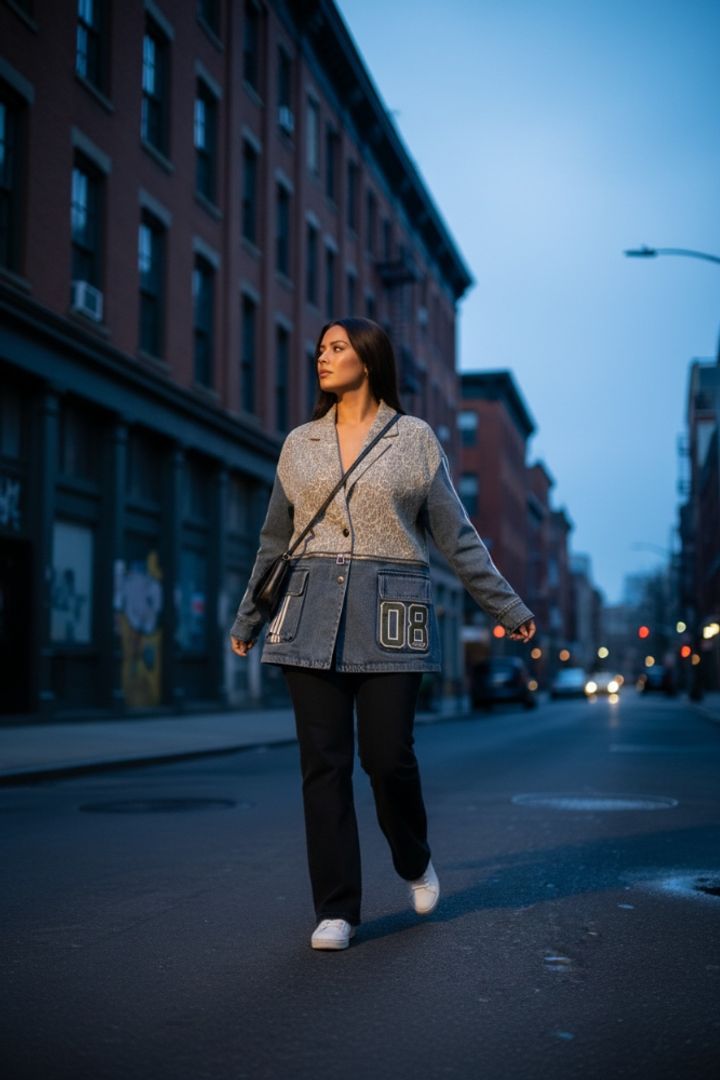 BLAZER MIX CREMALLERA GREEN