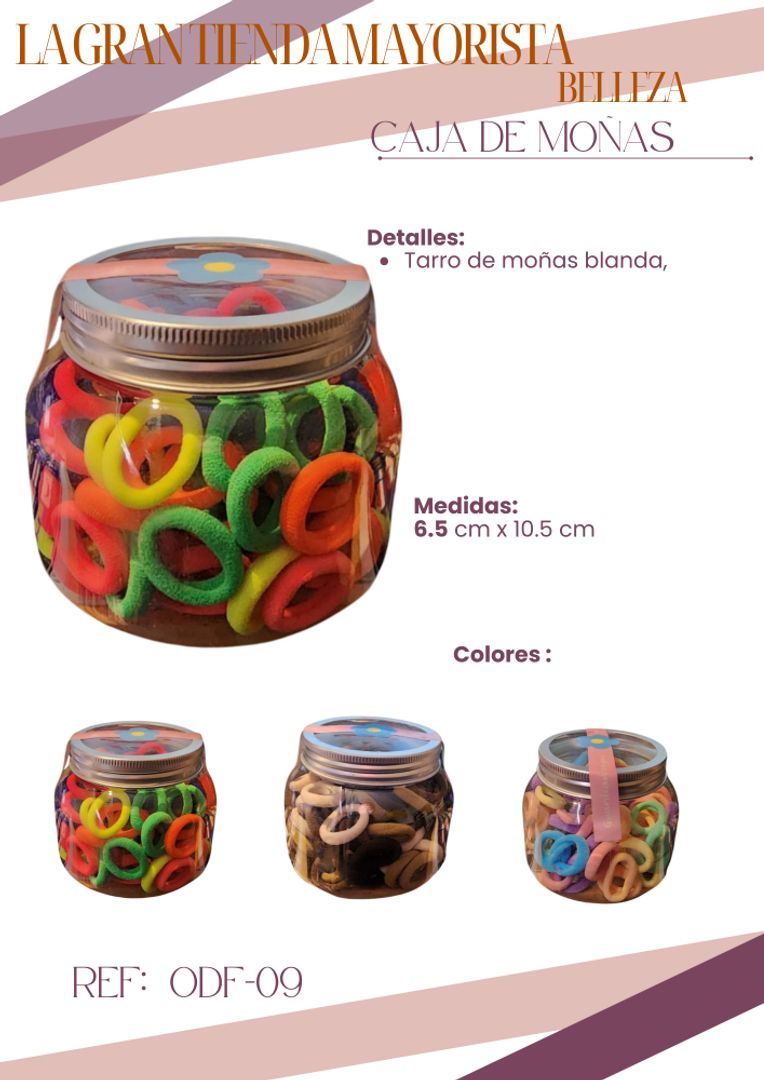 Tarro de moñas ODF-09 X docena 