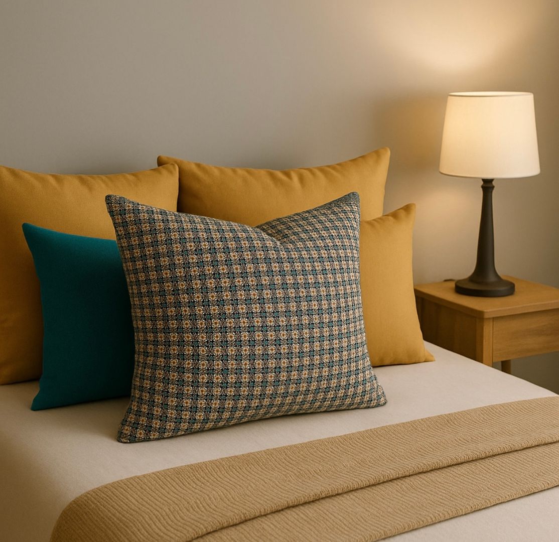 Almohadon Rustico Azul 50x 50